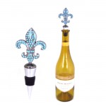 1003-TQ - TURQUOISE STONE FDL WINE STOPPER